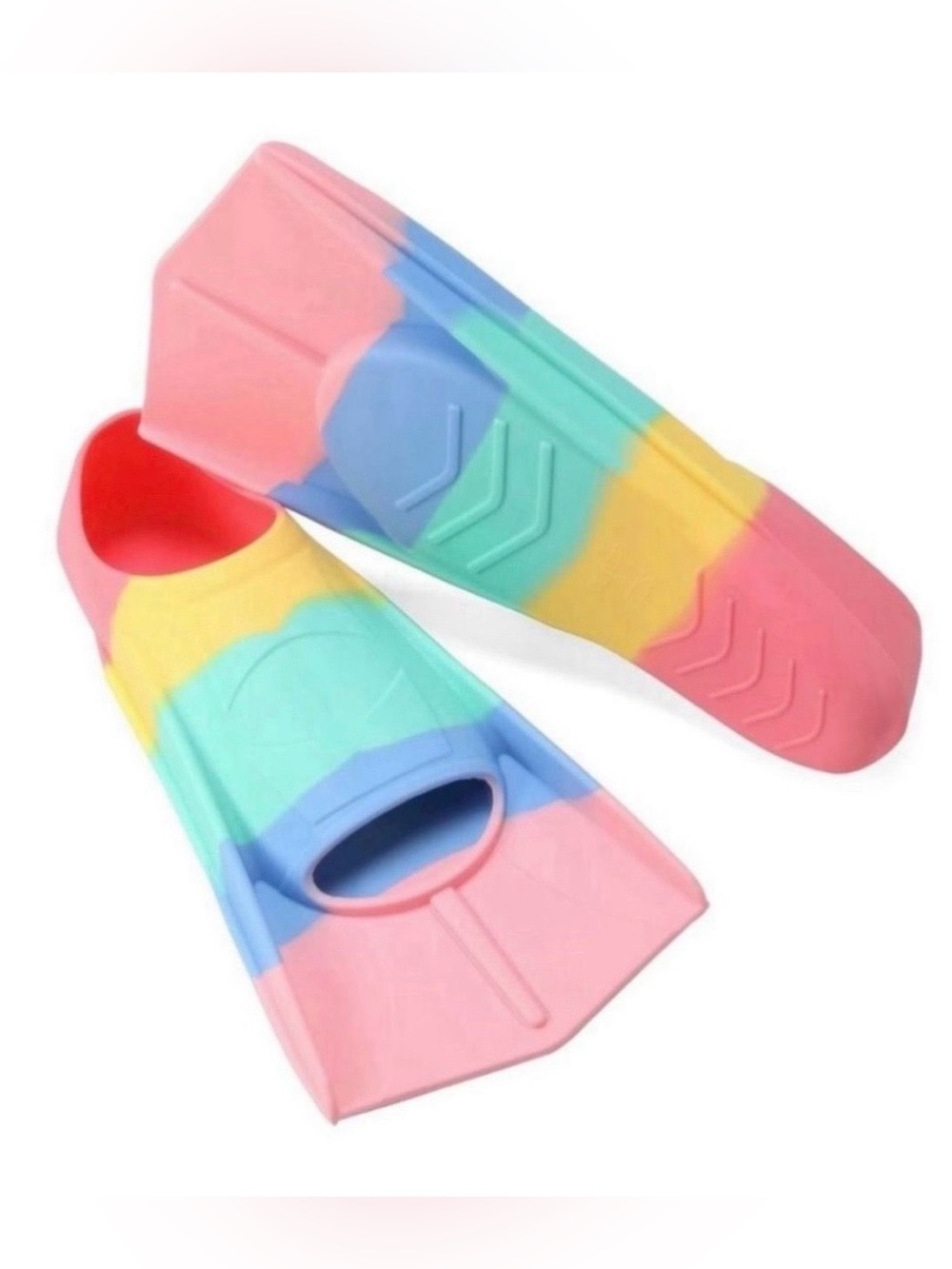 Kids Swim Fins, Short Kids Fins Youth Swimming Flippers for Lap Swimming Trainin